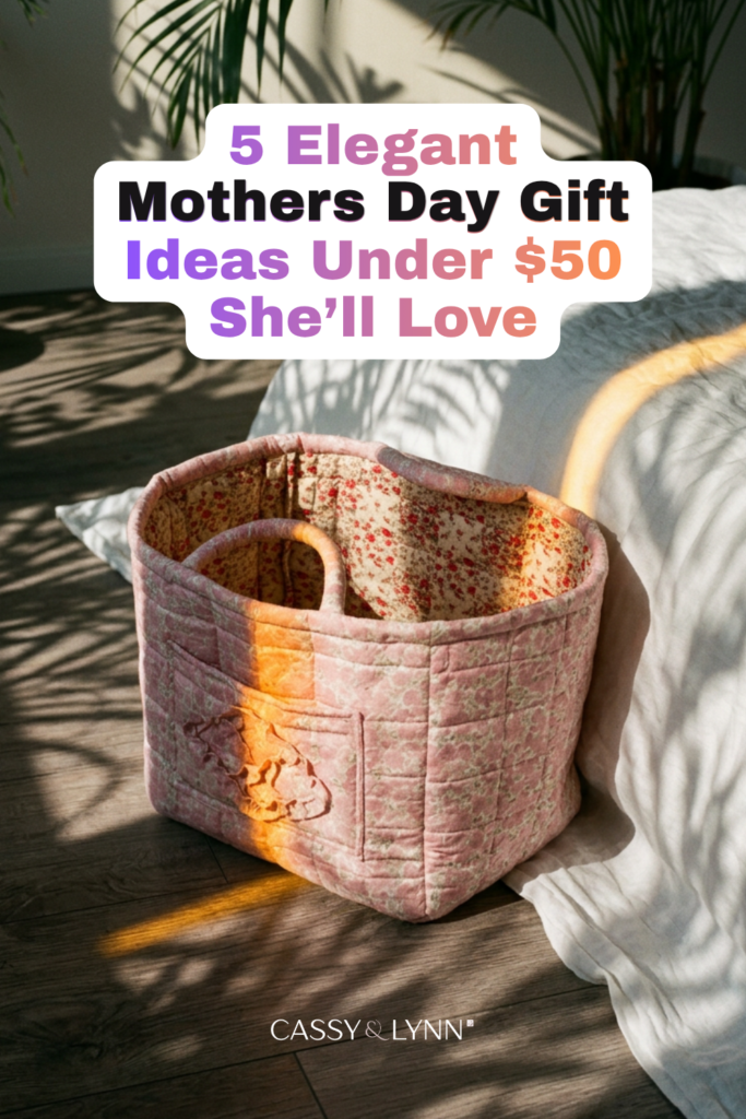 Floral fabric storage baskets bring this balance beautifully. mothers day gift home decor