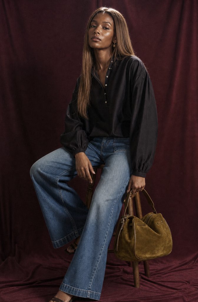 Blouse in the Centre of your date night outfit