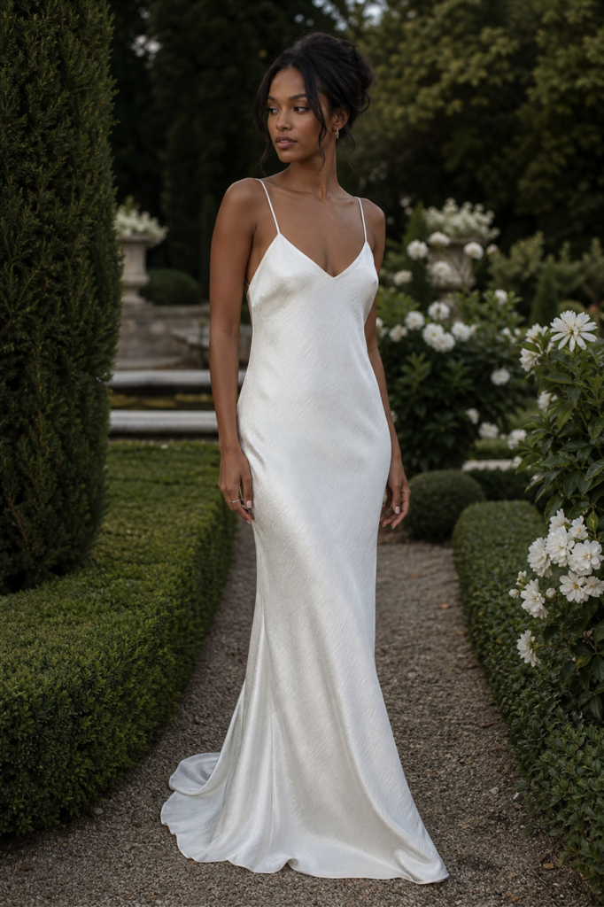 slip dress wedding dress